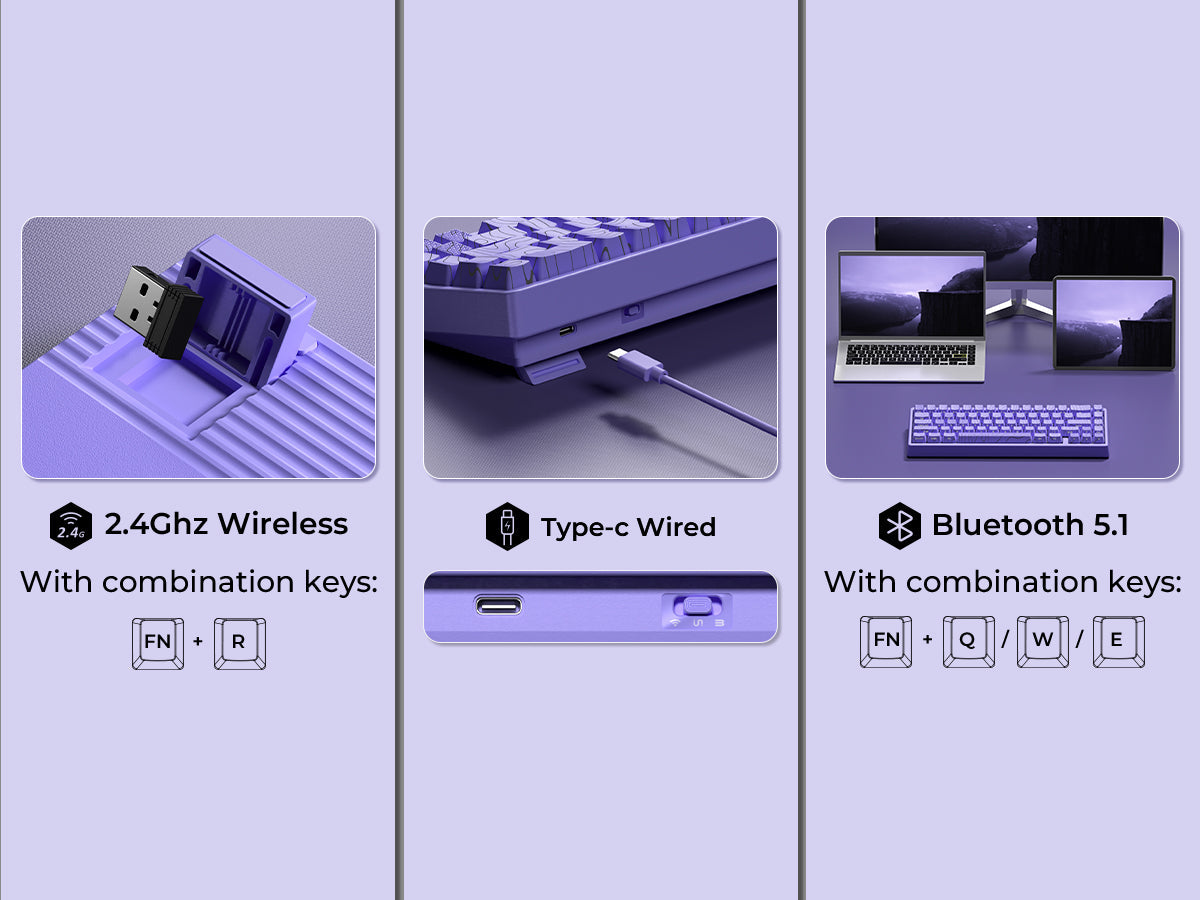 XVX M67 Mechanical Keyboard — Compact Tri-Mode, Hot-Swap