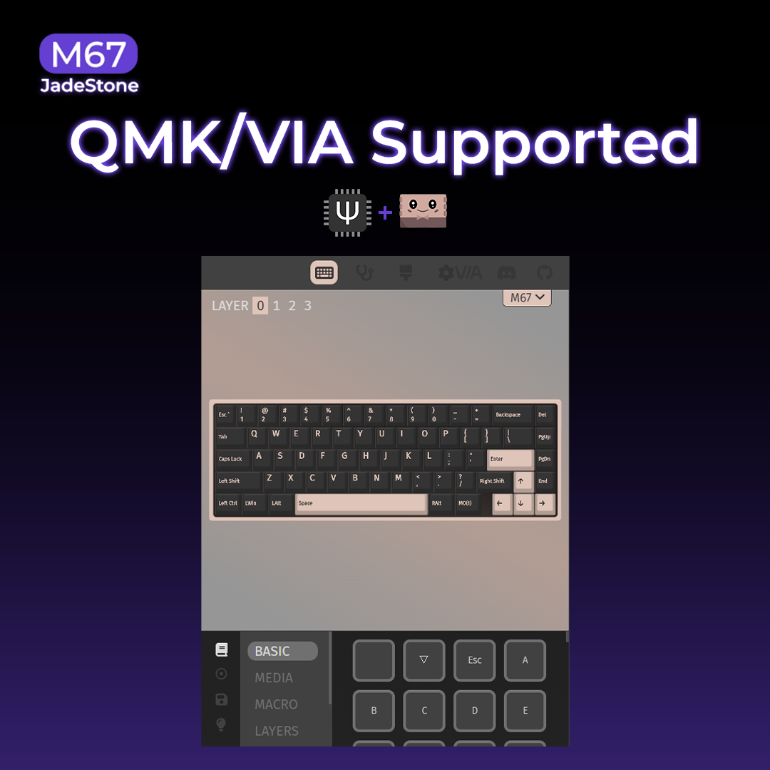 XVX M67 Mechanical Keyboard — Compact Tri-Mode, Hot-Swap