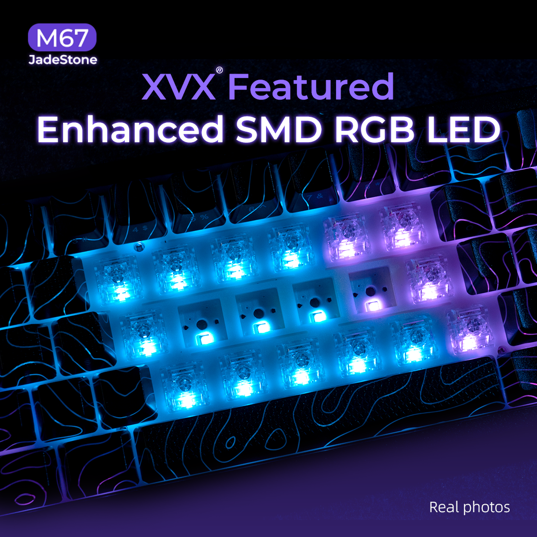 XVX M67 Mechanical Keyboard — Compact Tri-Mode, Hot-Swap