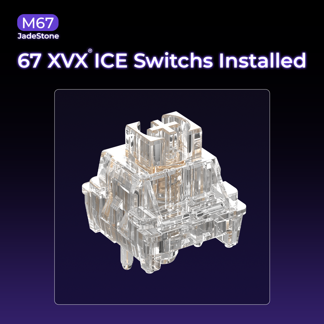 XVX M67 Mechanical Keyboard — Compact Tri-Mode, Hot-Swap