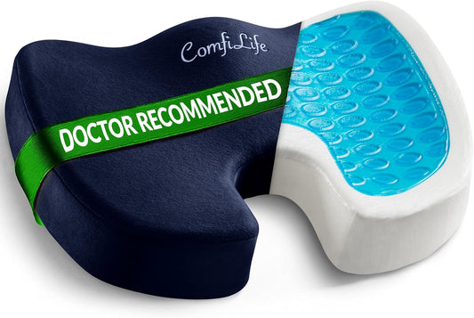 Memory Foam Seat Cushion — Ergonomic Office Chair Support